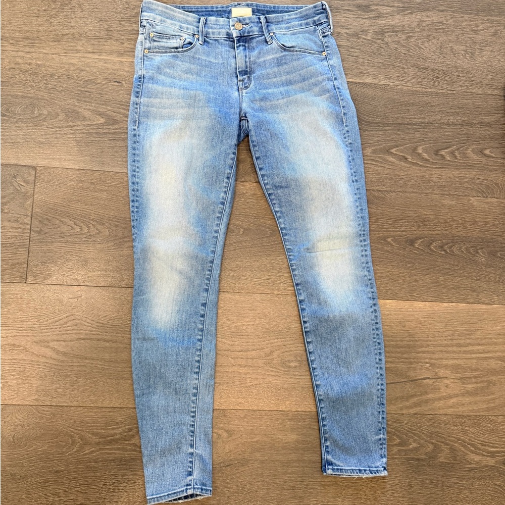 MOTHER Women's Light Blue Skinny Jeans